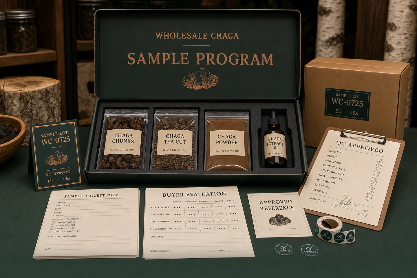 Sample Programs for Chaga Wholesale Buyers - professional Chaga wholesale visual